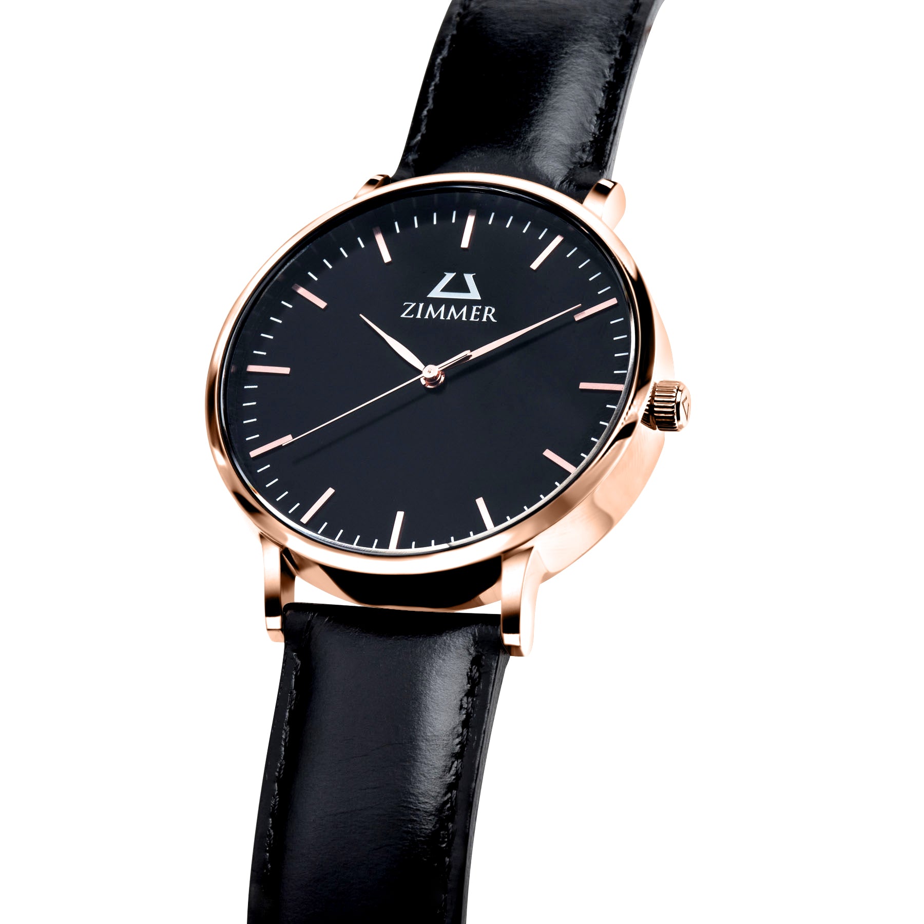 Classic Rose Gold Black - Zimmer Watches, Inc