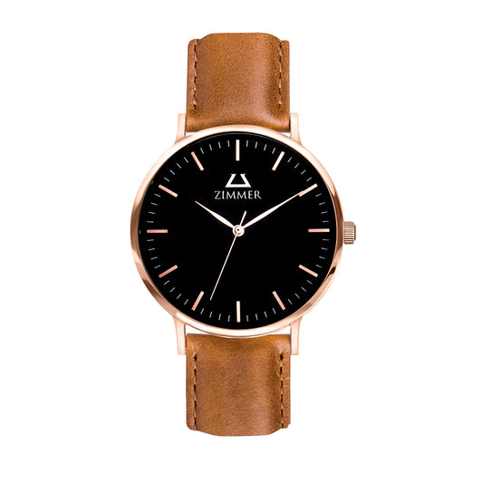 Classic Rose Gold Light Brown - Zimmer Watches, Inc