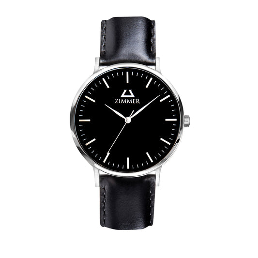 Classic Silver Black - Zimmer Watches, Inc