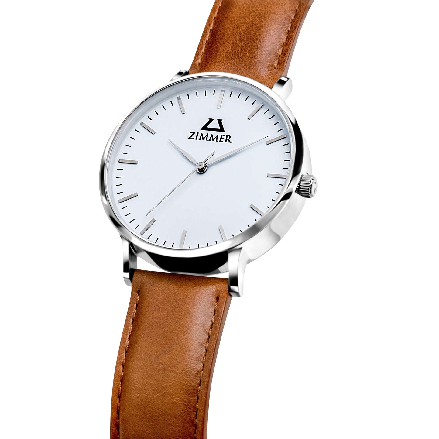 Classic Silver Light Brown - Zimmer Watches, Inc