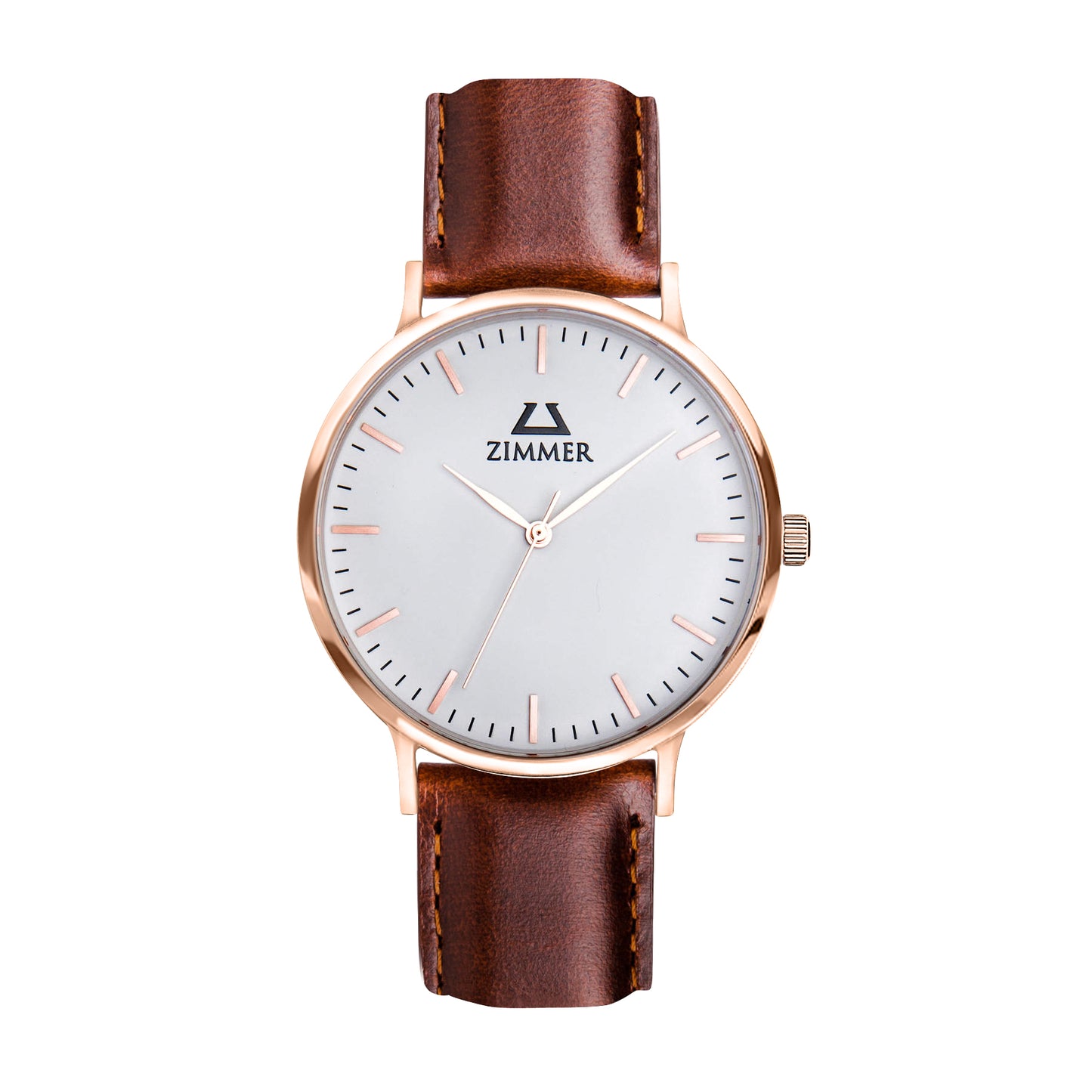 Classic Rose Gold Brown - Zimmer Watches, Inc