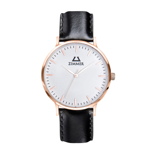 Classic Rose Gold Black - Zimmer Watches, Inc