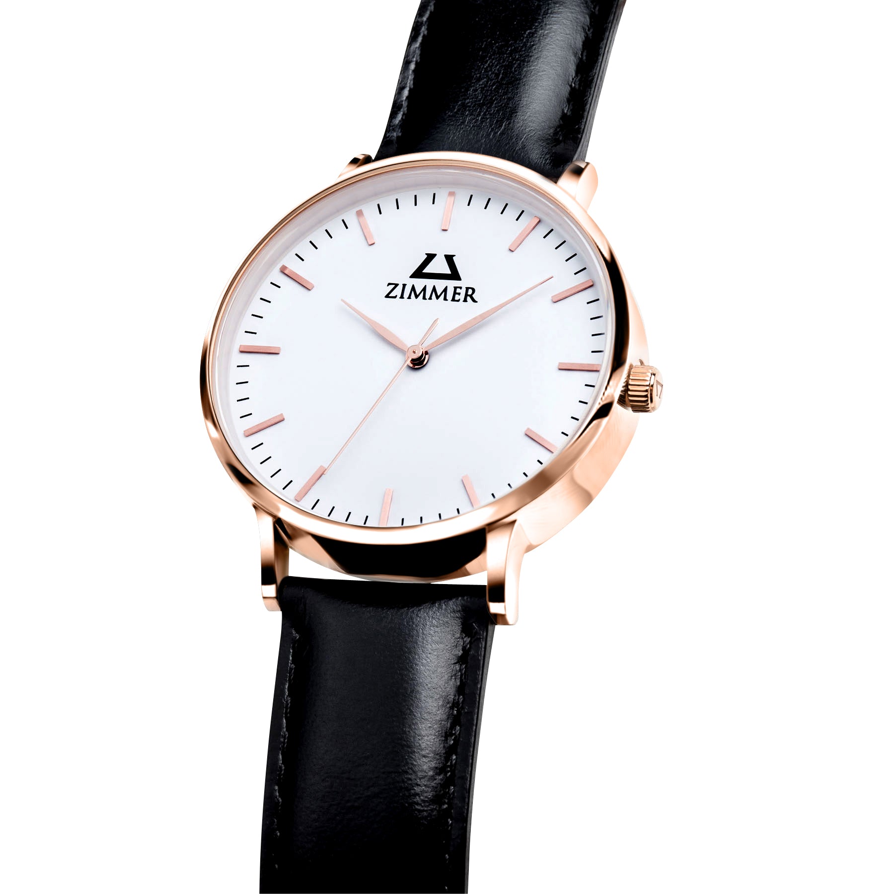 Classic Rose Gold Black - Zimmer Watches, Inc